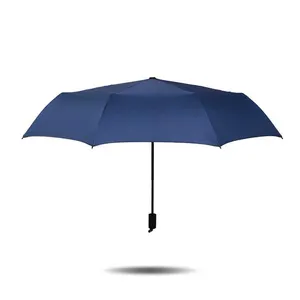 선전용 로고는 3 겹 우산 작은 휴대용 접히는 비 Foldable 우산을 인쇄했습니다