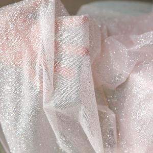 قماش شبكي فاخر لفساتين الزفاف 2026 مع نسيج تول لامع وبراق للملابس الزفافية - Product Image 2
