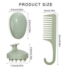 Juego de 12 Peines para Peinar el Cabello, Ecológicos, de Plástico, para Todo Tipo de Cabello, Cepillo Desenredante con Función de Peinado para Uso Doméstico - Product Image 2