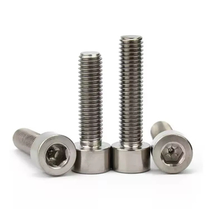 Tête de coupe à vis en acier inoxydable 304/316 titane GB70.1 avec finition lisse cylindrique et hexagonale pleine et demi-dent - Product Image 1