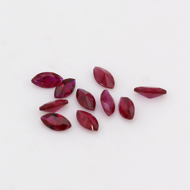 Natural Pigeon Blood Ruby Loose Gemstone Wholesale Directly Sale in Factory Marquise Shape Cut High Quality in Burma Ruby