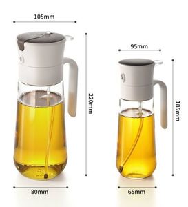 Récipient de brumisation alimentaire en verre moderne à double usage Accessoires de cuisine Réservoir d'huile d'assaisonnement pour sauce PP <span class=keywords><strong>Bouteille</strong></span> de <span class=keywords><strong>gaz</strong></span> Vaporisateur d'huile - Product Image 4