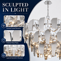 Lustre en cristal personnalisé à 24 lumières, 3 niveaux, moderne, grand, rond, pour hall d'hôtel, villa, hall d'entrée, escalier
