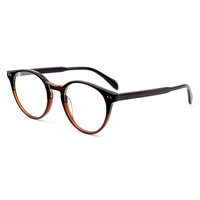 Monture de lunettes optiques rondes en acétate solide de bonne qualité, monture fine, faite à la main, durable, pour hommes et femmes, lunettes de lecture