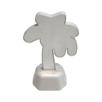 Enseigne lumineuse de table personnalisée à LED en forme de cocotier Néon en PVC avec interrupteur de commande