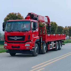 Camion de fret Dongfeng 8X4 avec grue télescopique de 25 tonnes, camion-grue monté pour travaux de construction - Product Image 3