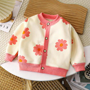 Chaqueta de punto grueso versátil para niños y niñas de Yiwu Purchasing Agent, cárdigan cálido para bebés, suéter grueso para exterior - Product Image 2