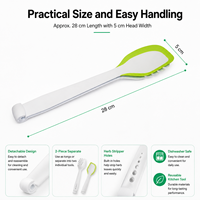 Pince de cuisine multifonction détachable en nylon et silicone, pince à salade, pince à pâtes, séparateur d'herbes, compatible lave-vaisselle, sans BPA