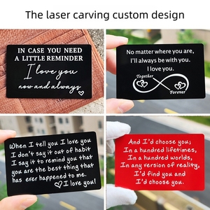 Tarjeta de visita de metal Láser Diseño personalizado para regalo promocional y publicidad comercial <span class=keywords><strong>Seguro</strong></span> de boda - Product Image 5