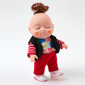 Muñeca de vinilo con boca abierta, muñeca genial de 22 cm, muñeca de regalo moderna para niños y niñas que se puede cambiar de ropa. - Product Image 3