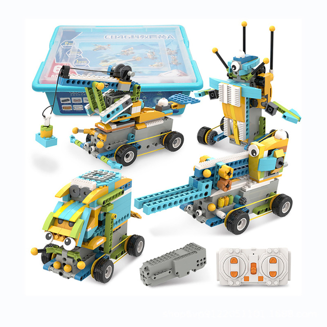 Wholesale Stem Programming Kit Robotica Coding Robot Kids Learning Toys Building Blocks Kits Compatible Toys 12 in 1