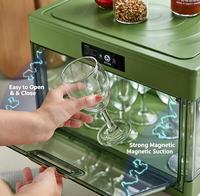 Boîte de rangement transparente anti-poussière en plastique, idéale pour la cuisine, les tasses et l'organisation des articles divers sur le bureau – Choix Populaire