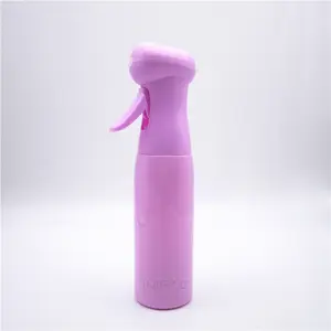 High Pressure Pump Continuous Cosmetic Hair Mist Spray Bottle Pink Plastic 330ml