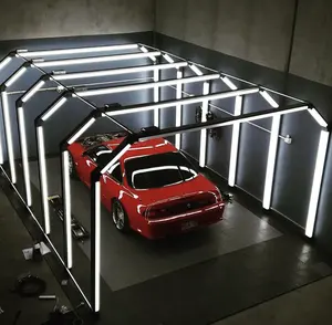 Luz hexagonal LED para garagem, tubo de luz LED profissional de alta qualidade 2024, luz de túnel