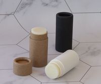 100% biodégradable et compostable emballage baume à lèvres bâton conteneur papier Tube pour baume à lèvres déodorant bâton emballage