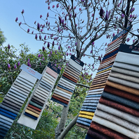 Tissu de canapé en velours hollandais 100% polyester, doux, teint et imprimé, jacquard tricoté uni, occultant, écologique, multicolore