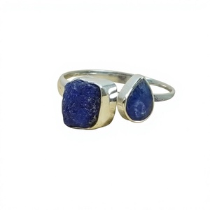 Anillo de Plata de Ley 925 con Piedra Preciosa Natural, Joyería Fina Antigua Hecha a Mano, Certificada, Estilo Cristiano - Product Image 1