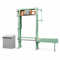 Machine à cerclage de palettes cantilever anti-vibration pour un emballage robuste des palettes empilées de bouteilles en plastique