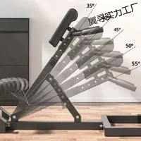 Chaise romaine pliable et réglable multifonctionnelle en métal pour haltères, banc de musculation pour les jambes et le dos, équipement de fitness