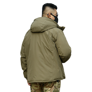 Giacca Tattica Mimetica da Esterno, Giacca Imbottita in Cotone da Uomo per Escursionismo, Spessa, Resistente all'Usura, Antivento e Impermeabile - Product Image 4