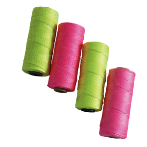 <span class=keywords><strong>Enrouleur</strong></span> de matériau PP durable à corde torsadée haute résistance en nylon jaune fluorescent n ° 18 pour la construction - Product Image 1