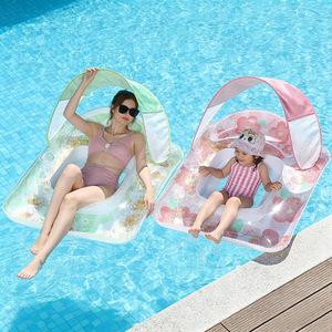 Lit flottant gonflable pour piscine, chaise longue aquatique pour hommes et femmes, en PVC épaissi, modèle LOL-1-YL-CF, Chine - Product Image 2