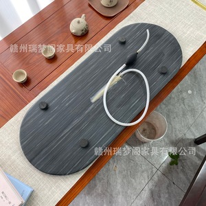 ถาดชาหินอ่อนแบบใหม่ขนาดเล็กเรียบง่ายสำหรับใช้ในบ้านถาดระบายน้ำสำหรับคนเดียวทนทานอเนกประสงค์ - Product Image 5