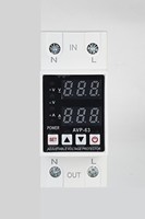 Rail Din Double Affichage Réglable Surtension Courant et Sous Tension Dispositif de Protection Relais Protecteur 220V 230V AC Voltmètre