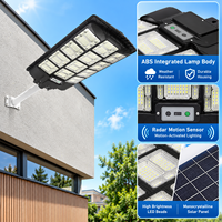 Lampe solaire de rue tout-en-un super lumineuse, étanche IP67, 500W 1000W, pour extérieur, allumage automatique du crépuscule à l'aube, avec télécommande