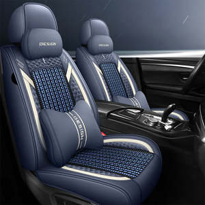 Fundas de Asiento de Coche de Cuero de Seda de Hielo Transpirable de Alta Calidad, Color Marrón, Diseño Elegante, Ajuste Universal, Accesorio Interior para CRV - Product Image 4