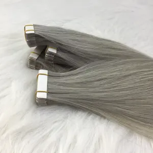 Europäische doppelt gezeichnete russische Echthaarband-Haar verlängerung, hochwertiges natürliches Remy-Band in Haar verlängerung