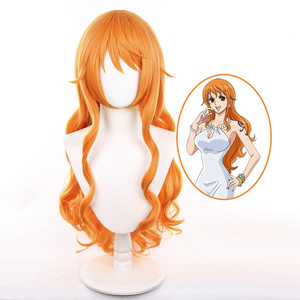 Ainizi วิกคอสเพลย์อนิเมะใหม่, วิกคอสเพลย์ <span class=keywords><strong>Nami</strong></span> หนึ่งชิ้นสีส้มยาว75ซม. - Product Image 1