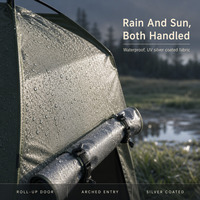 Tente de Douche et Toilettes Portable Pop-up pour la Confidentialité, Imperméable, Anti-UV, Revêtement Argenté, pour Camping en Plein Air, Camping-car, Plage, Chasse, Pêche