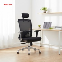 Chaise de bureau pivotante professionnelle confortable pour la maison et le bureau, luxe moderne, tissu maillé ergonomique, certifiée BIFMA X5.1