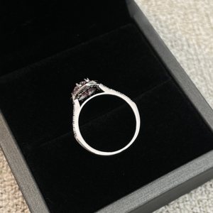 Anel de Luxo de Alta Qualidade com Diamante Rosa Cultivado em Laboratório de <span class=keywords><strong>1</strong></span> Quilate em Forma de Coração para Mulheres - Product Image 3