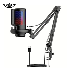 Kit de microphone de jeu professionnel OEM Boom Arm ME6S filaire USB à condensateur pour PC portable, enregistrement cardioïde, diffusion en <span class=keywords><strong>studio</strong></span> - Product Image 1