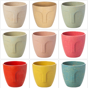 Pot <span class=keywords><strong>de</strong></span> fleurs à tête en plastique, Pot <span class=keywords><strong>de</strong></span> fleurs à <span class=keywords><strong>personnage</strong></span> moderne abstrait, Vase <span class=keywords><strong>de</strong></span> plantes en Pot, ameublement cadeau - Product Image 1