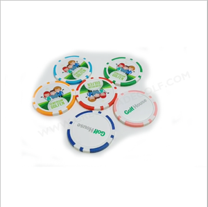 Jetons de poker personnalisés avec logo autocollant, jetons de casino sur mesure, marqueurs de jetons de poker, jetons de golf - Product Image 1