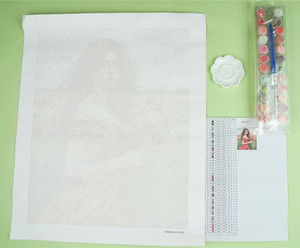 Kit di Pittura a Numeri E-9631, Dipinto a Olio di Paesaggio, Decorazione Murale e per Mobili - Product Image 2