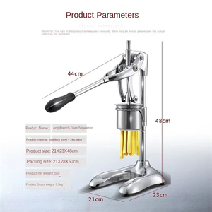 Machine commerciale manuelle à frites longues de 30 cm, kit presse-patates pour frites, prix de gros - Product Image 1