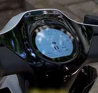Meter sepeda motor listrik tampilan bulat 3.6 inci baru langsung dari pabrik dengan Logo UI Mode siang dan gelap yang disesuaikan