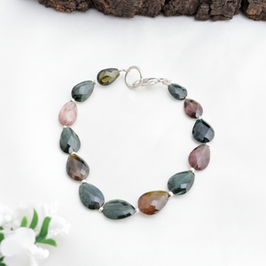 Cuentas de Turmalina Multifacética en Forma de Pera, Piedra Preciosa Natural, Piedra Preciosa para la Elaboración de Joyería Fina - Product Image 1