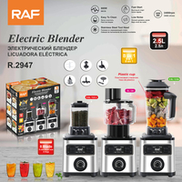 RAF 8-in-1 Elektrische Blender Voedselmixer 2.5L Multifunctionele Mixer met Variabele Snelheid voor de Keuken