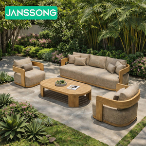 आधुनिक आउटडोर फर्नीचर उद्यान सोफे होटल के बगीचे में वाटरप्रूफ टेको सोफा लक्जरी बगीचे सोफे म्युबल्स डे बाहरी डी लुजो - Product Image 1