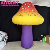 Champignon gonflable rouge fantaisiste, champignon gonflable publicitaire personnalisé pour les événements thématiques et les promotions