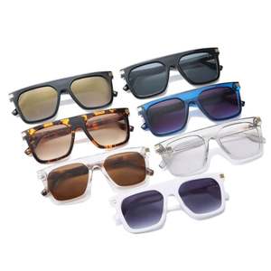 Gafas de Sol Retro Personalizadas con Logotipo, Montura Grande de Piloto para Hombre, Gafas de Sol Cuadradas con Degradado UV400 para Mujer - Product Image 5