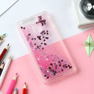 Bán Buôn Trong Suốt Mềm TPU Sao Long Lanh Lỏng QuickSand Trường Hợp Điện Thoại Bìa Đối Với Huawei Honor 10 Lite 8C P10 Cộng Với P8 p9 Lite