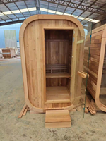 Sauna à vapeur en cèdre rouge pour 2 personnes - Thérapie thermique complète du corps pour soulager les douleurs musculaires, la détoxification et la relaxation profonde