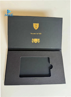 Boîtes à fentes en métal avec fermeture magnétique pour cartes NFC, cadeaux, mariages et affaires, AVEC CARTES