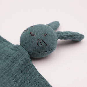 Anneau de dentition en tissu de coton biologique pour bébé, jouet de dentition pour enfants en bois et silicone, sûr pour les nourrissons, apaise les gencives des tout-petits - Product Image 5